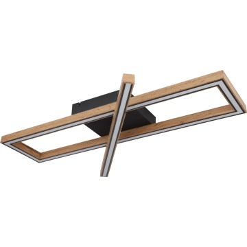 Globo 67287D1 - Candeeiro de teto LED MANDERA LED/36W/230V 20x80 cm castanho