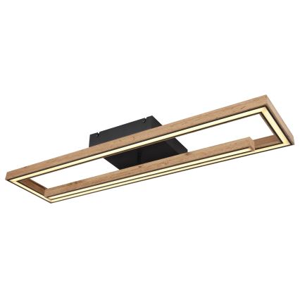 Globo 67287D1 - Candeeiro de teto LED MANDERA LED/36W/230V 20x80 cm castanho