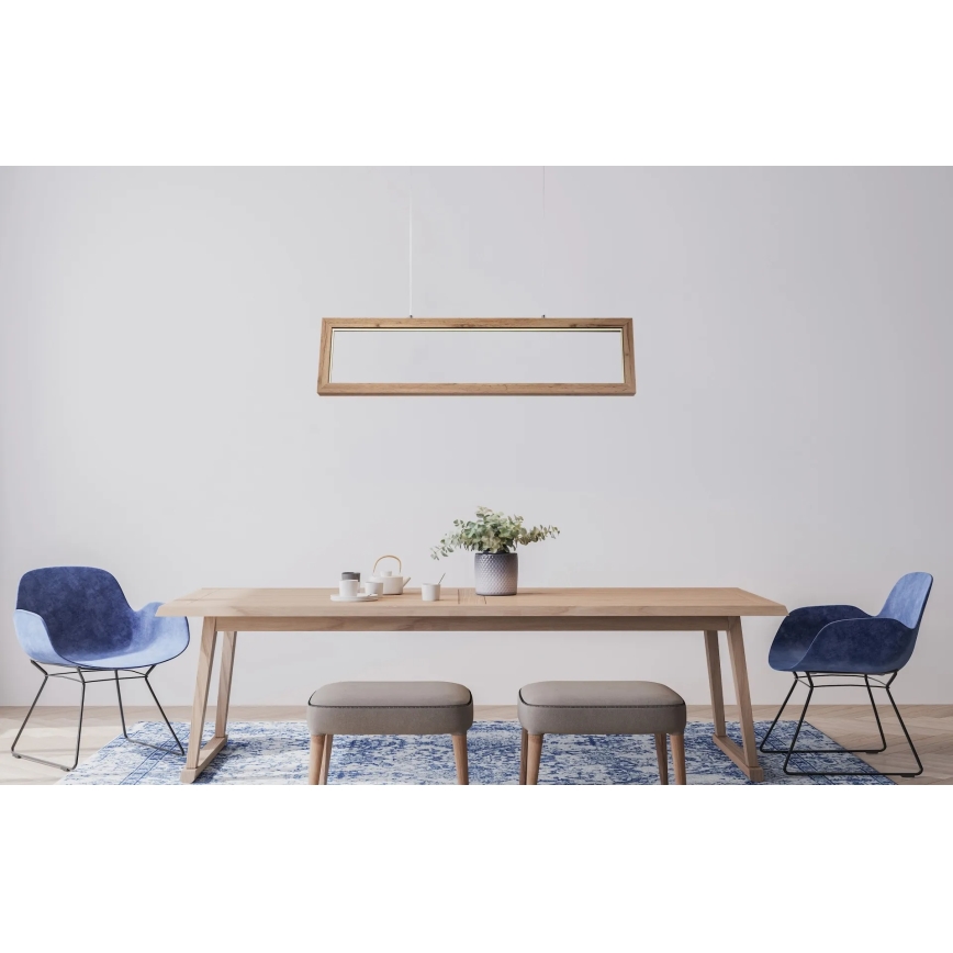 Globo 67287H - Lustre LED suspenso por cabo MANDERA LED/24W/230V castanho
