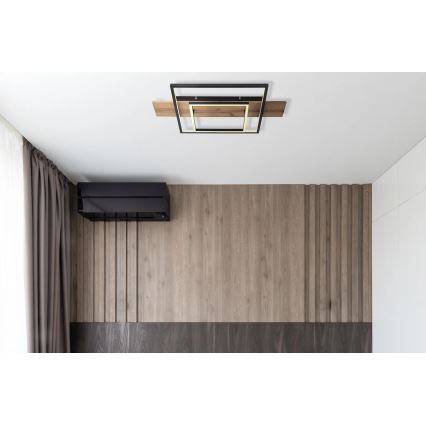 Globo 67289D - Candeeiro de tecto LED dimerizável VANNI LED/24W/230V 40x60 cm castanho/preto
