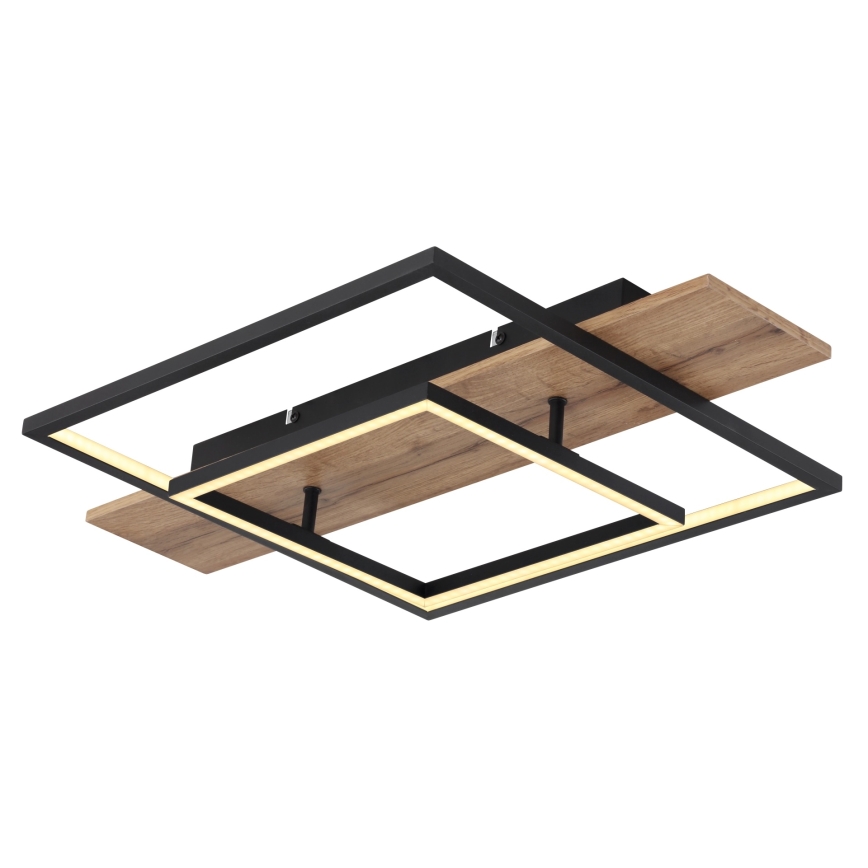 Globo 67289D - Candeeiro de tecto LED dimerizável VANNI LED/24W/230V 40x60 cm castanho/preto