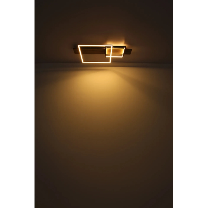 Globo 67289D1 - Candeeiro de tecto LED VANNI LED/24W/230V 40x75 cm castanho/preto