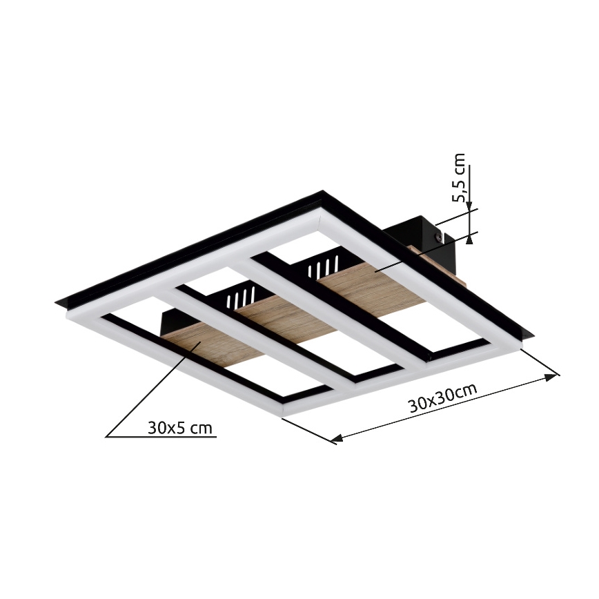 Globo - Iluminação de teto LED LED/18W/230V 3000K 30x30 cm