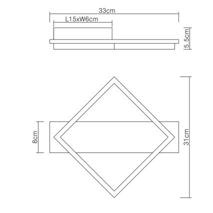 Globo - Iluminação de teto LED LED/12W/230V