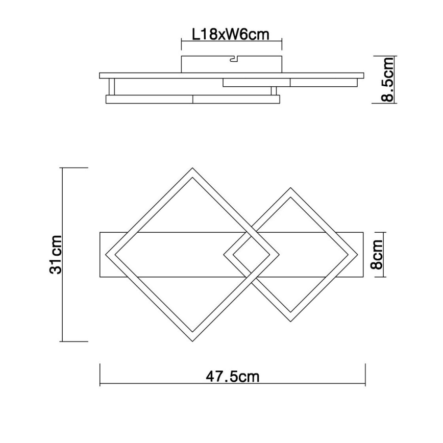 Globo - Iluminação de teto LED LED/18W/230V
