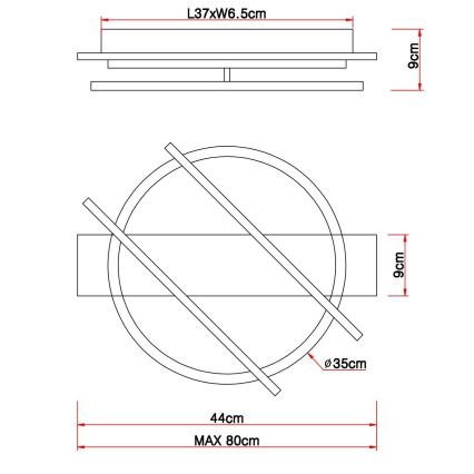 Globo - Iluminação de teto LED LED/32W/230V