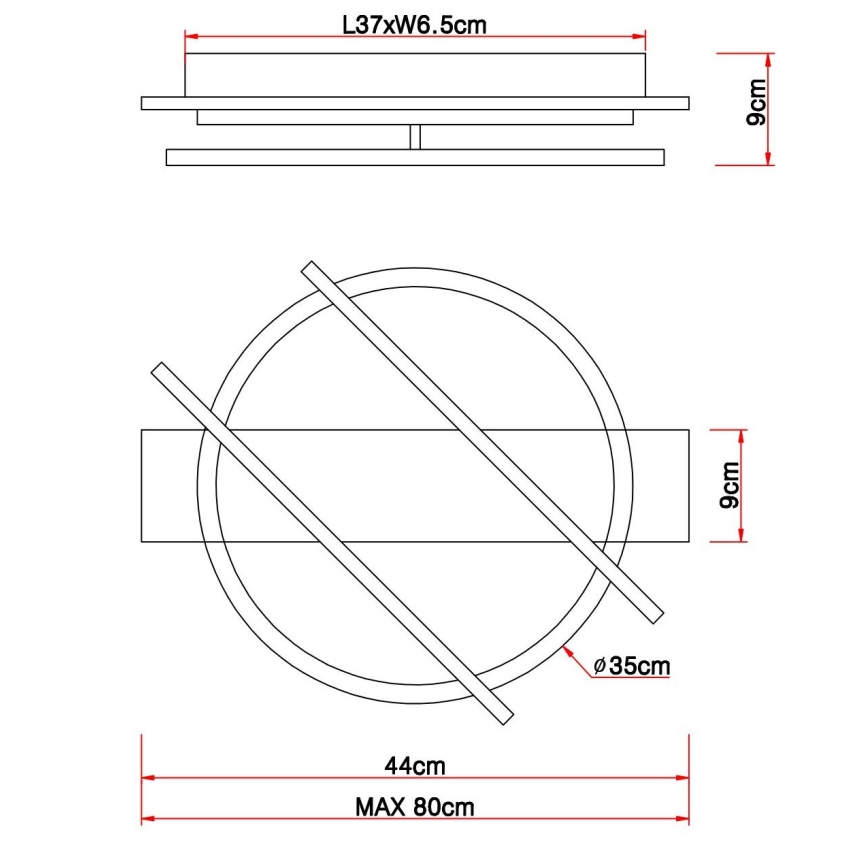 Globo - Iluminação de teto LED LED/32W/230V