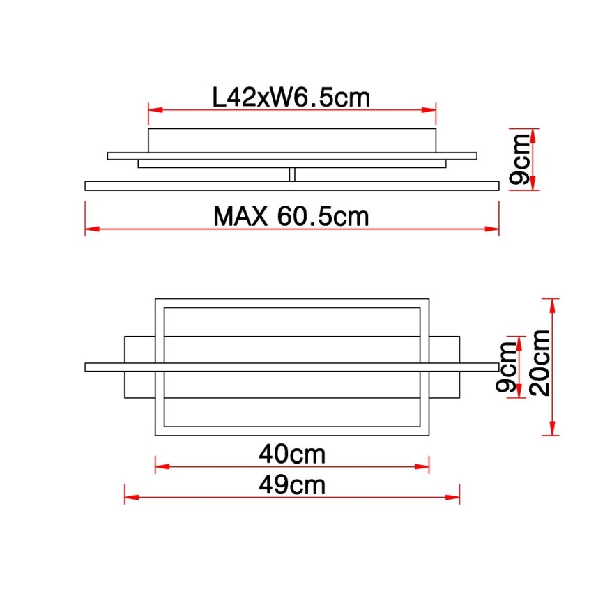 Globo - Iluminação de teto LED LED/28W/230V