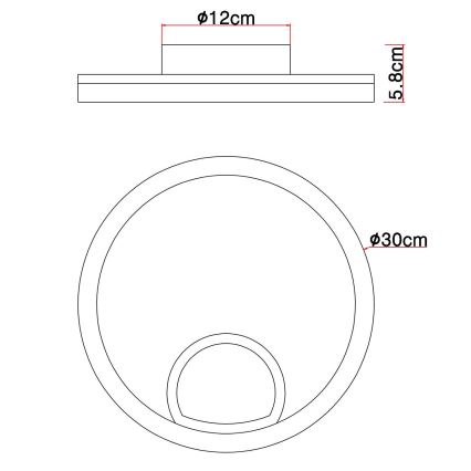 Globo - Iluminação de teto LED LED/12W/230V