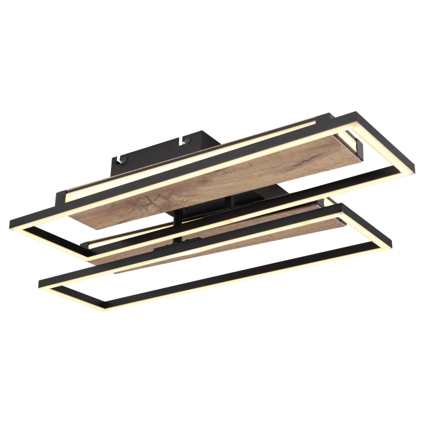 Globo 67299D1 - Candeeiro de tecto LED COLLI LED/48W/230V 52x60 cm castanho/preto