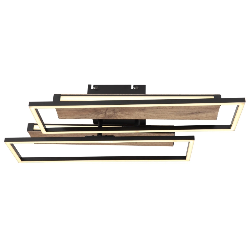Globo 67299D1 - Candeeiro de tecto LED COLLI LED/48W/230V 52x60 cm castanho/preto