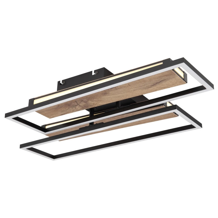 Globo 67299D1 - Candeeiro de tecto LED COLLI LED/48W/230V 52x60 cm castanho/preto