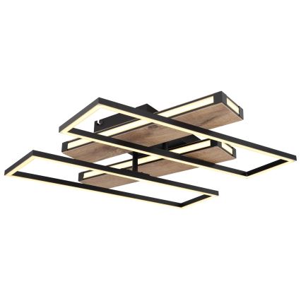 Globo 67299D1 - Candeeiro de tecto LED COLLI LED/48W/230V 52x60 cm castanho/preto