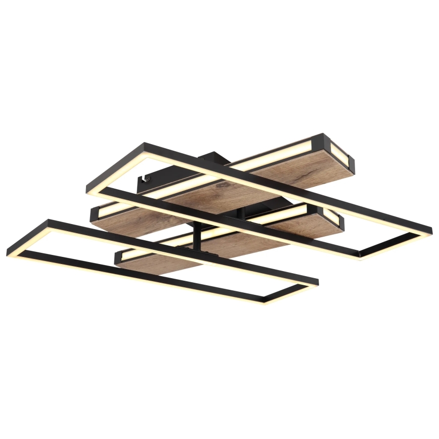 Globo 67299D1 - Candeeiro de tecto LED COLLI LED/48W/230V 52x60 cm castanho/preto