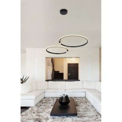 Globo - Candeeiro suspenso LED com regulação LED/55W/230V 2700-6000K preto + comando