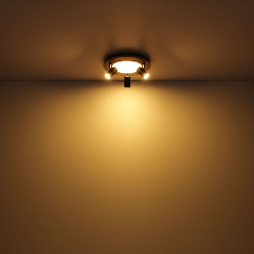 Globo - Foco LED 3xGU10/5W/230V + LED/15W/230V