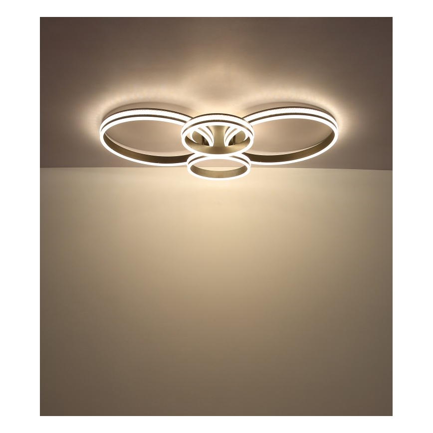 Globo - Plafon LED LED/39W/230V 2700/4500/6500K 106x60 cm antracite
