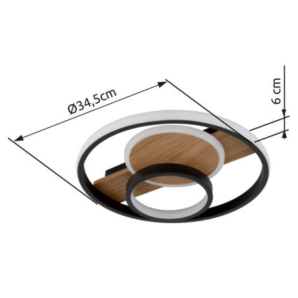 Globo - Iluminação de teto LED LED/24W/230V