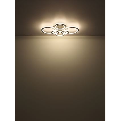 Globo - Luminária de teto LED dimmerizável LED/60W/230V 2700-6000K 56x78 cm antracite + controlo remoto