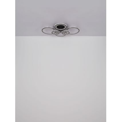 Globo - Luminária de teto LED dimmerizável LED/60W/230V 2700-6000K 56x78 cm antracite + controlo remoto