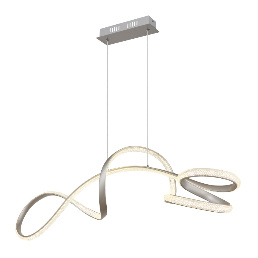 Globo - Candeeiro suspenso LED LED/40W/230V cromado mate