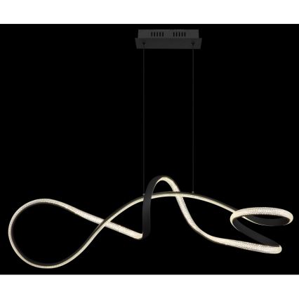 Globo - Candeeiro suspenso LED LED/40W/230V preto