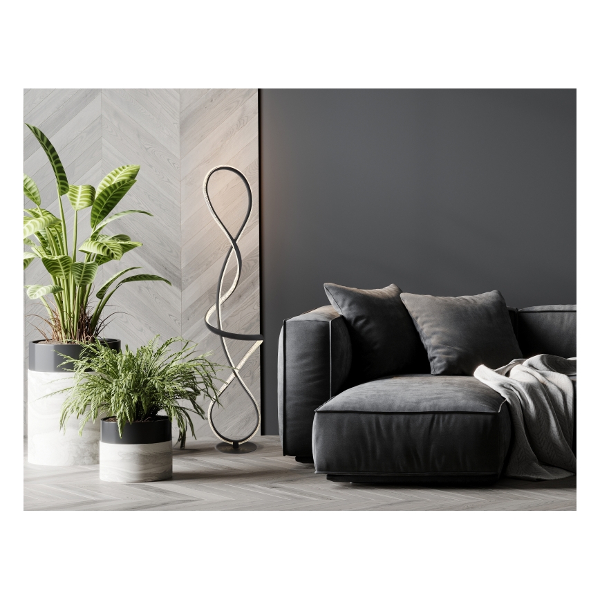 Globo - Candeeiro de chão LED LED/36W/230V preto