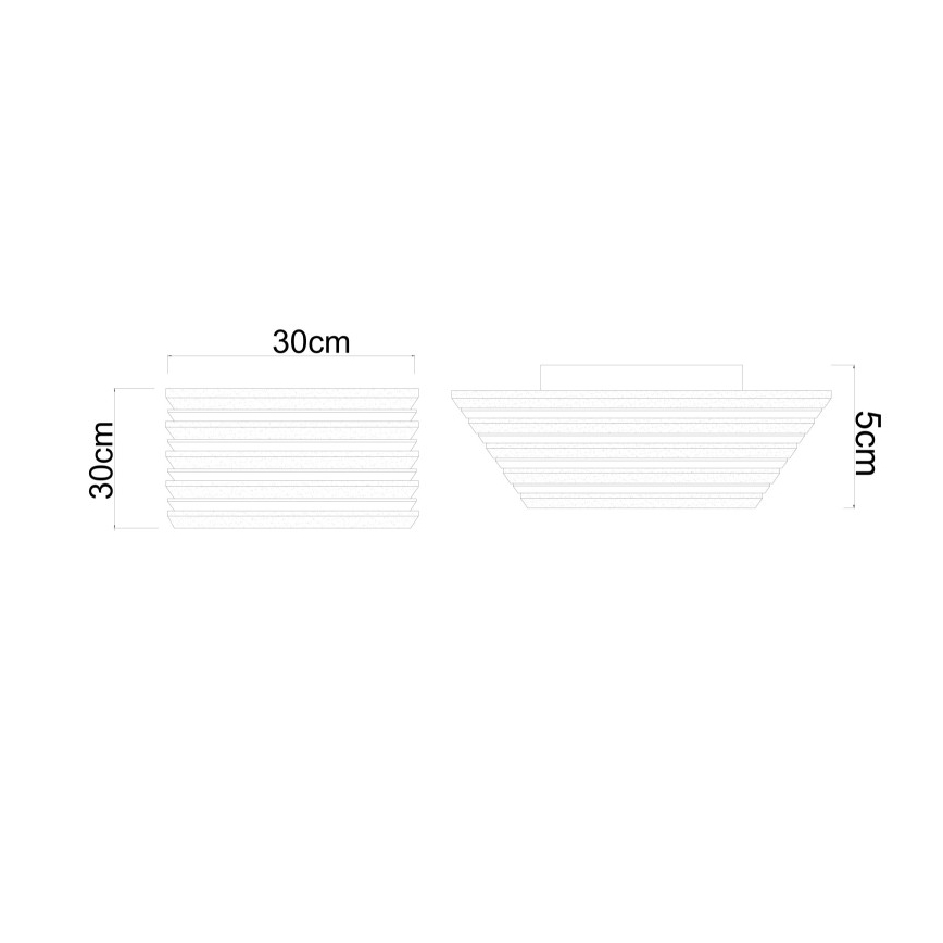 Globo - Candeeiro de tecto LED/15W/230V 3000K 30x30 cm