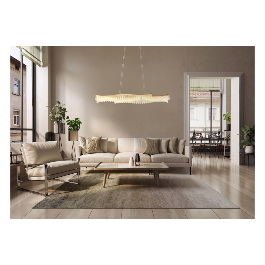 Globo - Candeeiro suspenso LED LED/35W/230V 3200K dourado