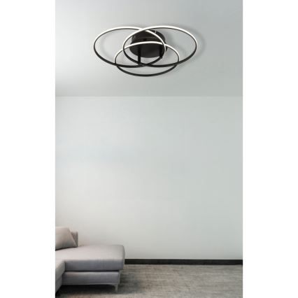 Globo - Iluminação de teto LED LED/40W/230V 4000K diâmetro 45,6 cm preto