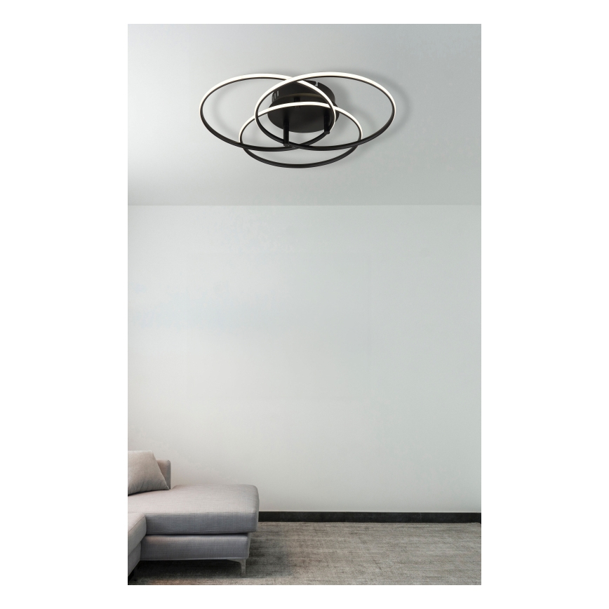 Globo - Iluminação de teto LED LED/40W/230V 4000K diâmetro 45,6 cm preto