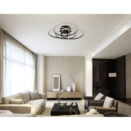 Globo - Iluminação de teto LED LED/55W/230V 4000K diâmetro 51,5 cm preto