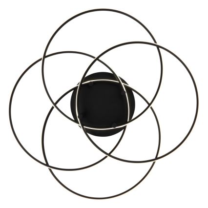 Globo - Iluminação de teto LED LED/55W/230V 4000K diâmetro 51,5 cm preto