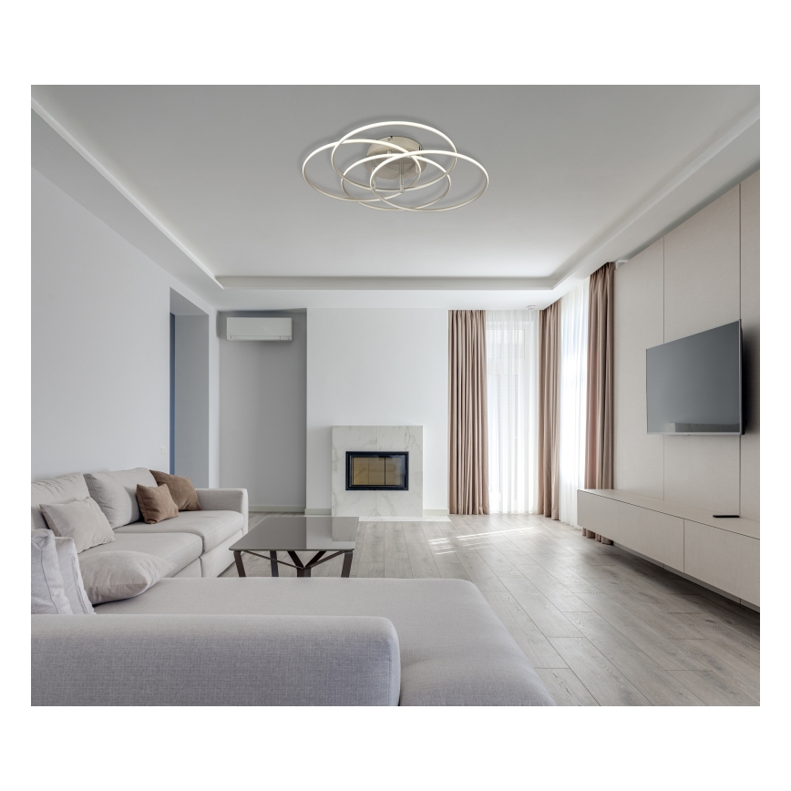 Globo - Iluminação de teto LED LED/55W/230V 4000K diâmetro 51,5 cm cromado mate