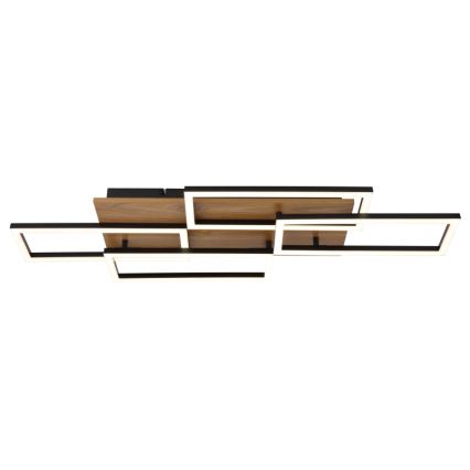Globo - Candeeiro de teto LED regulável LED/40W/230V 2700-6500K 32,5x87,5 cm castanho/preto + comando remoto