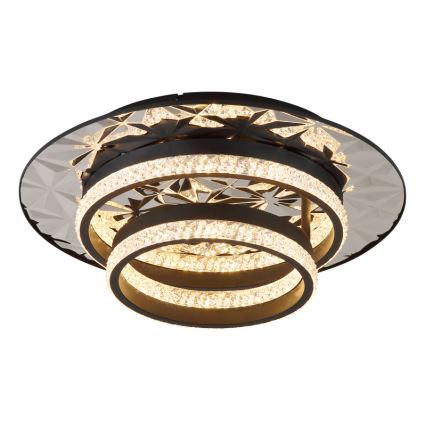 Globo - Iluminação de teto LED LED/24W/230V 3000K 40x50,5 cm preto/cromado brilhante