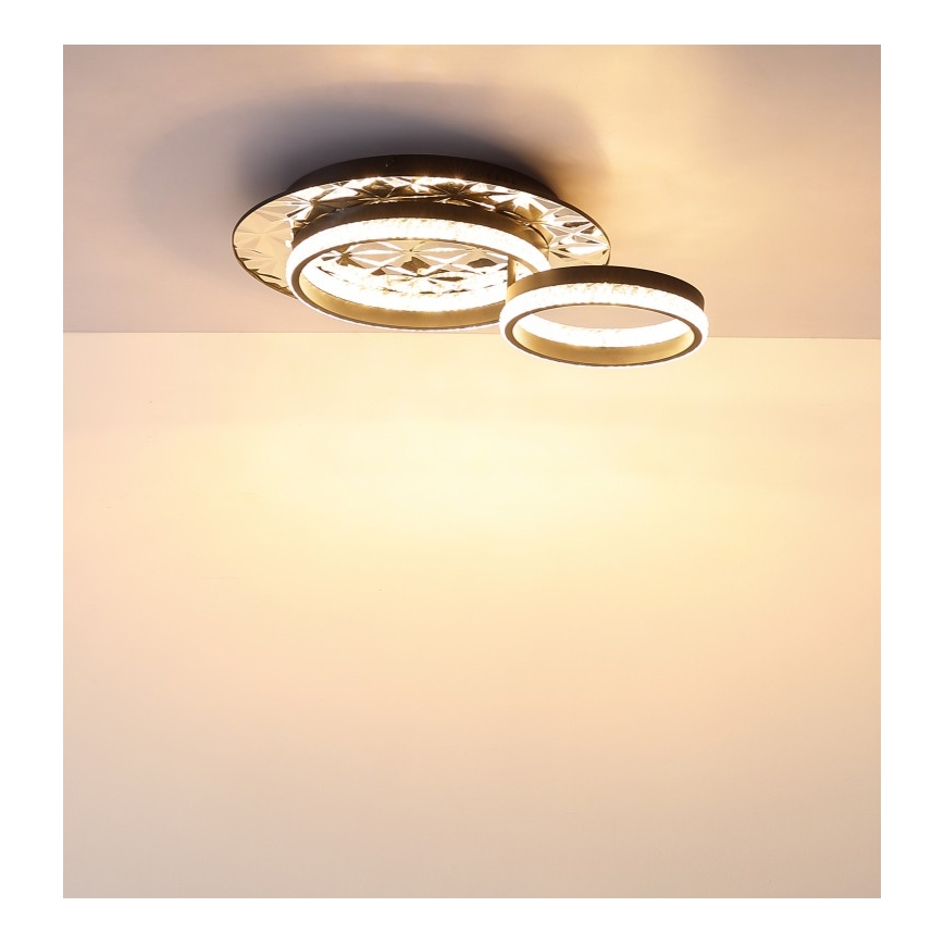 Globo - Iluminação de teto LED LED/24W/230V 3000K 40x50,5 cm preto/cromado brilhante
