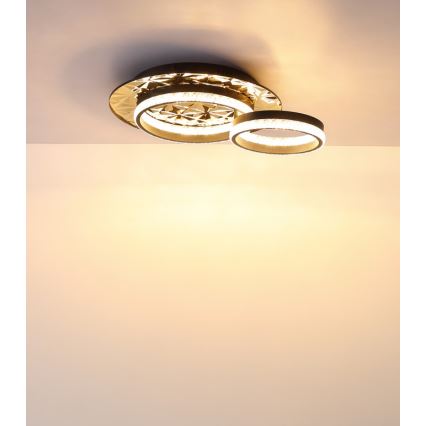 Globo - Iluminação de teto LED LED/24W/230V 3000K 40x50,5 cm preto/dourado