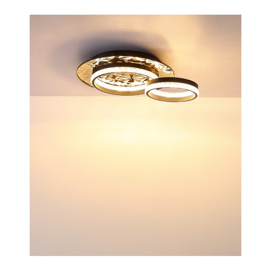Globo - Iluminação de teto LED LED/24W/230V 3000K 40x50,5 cm preto/dourado