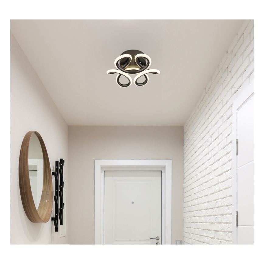 Globo - Plafon LED LED/24W/230V 2700/4000/6000K diâmetro 26 cm preto