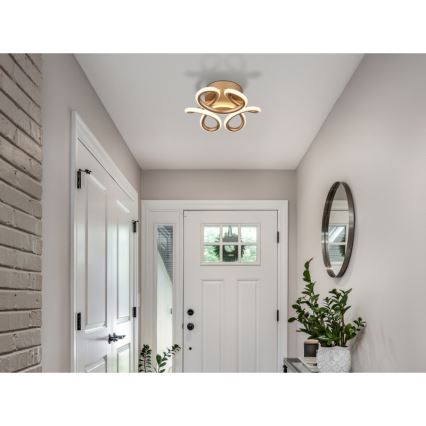 Globo - Iluminação de teto LED LED/24W/230V 2700/4000/6000K diâmetro 26 cm dourado