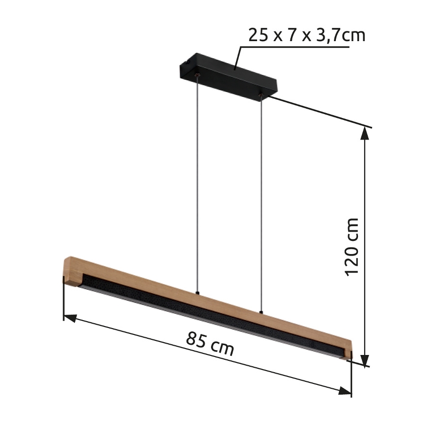 Globo - Candeeiro suspenso LED LED/24W/230V