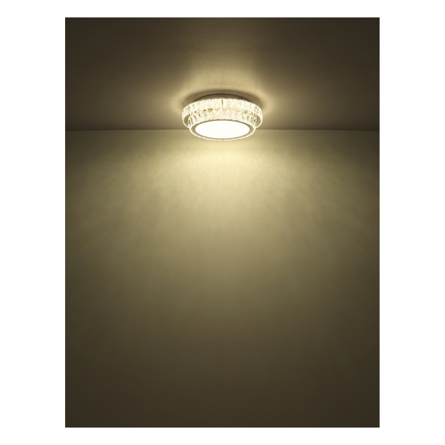 Globo - Luminária de teto LED dimerizável, 38W/230V, 2700-6000K, Ø 40 cm + controlo remoto