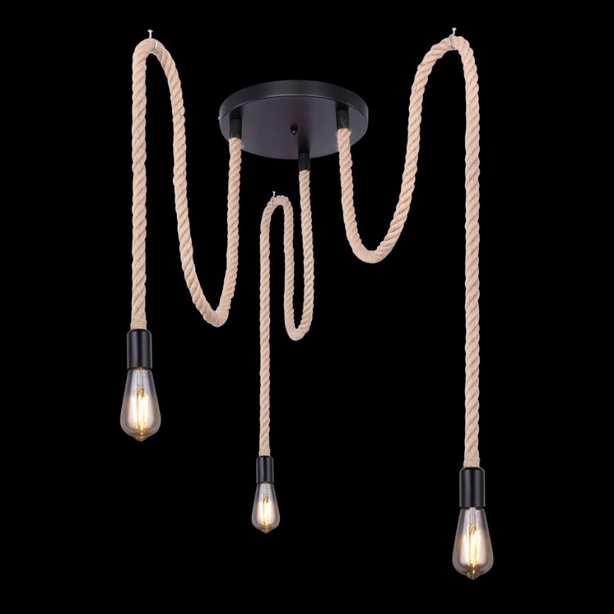 Globo - Candeeiro suspenso 3xE27/60W/230V aranha