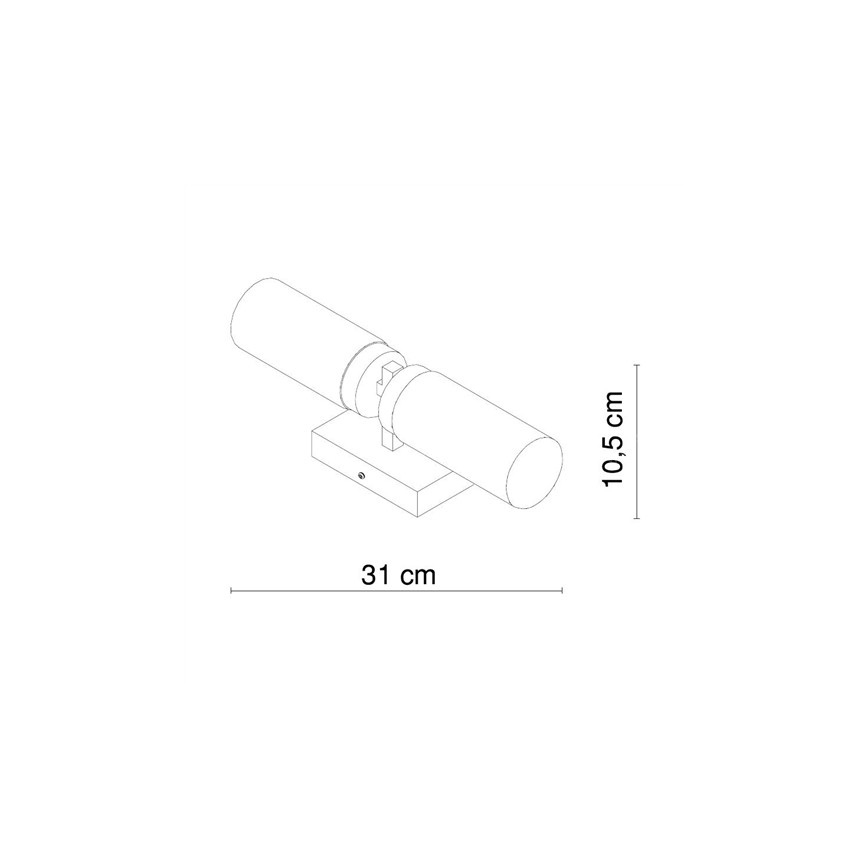 Globo - Luz de parede para casa de banho 2xE14/40W/230V IP44