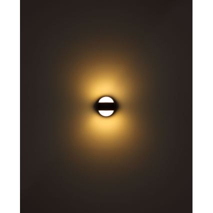 Globo - Luminária de parede tátil recarregável LED dimmerizável LED/1,4W/5V 1800 mAh preta