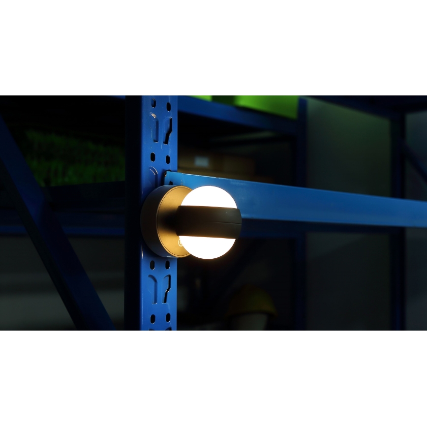 Globo - LED Regulação recarregável táctil iluminação de parede LED/1,4W/5V 1800 mAh preto