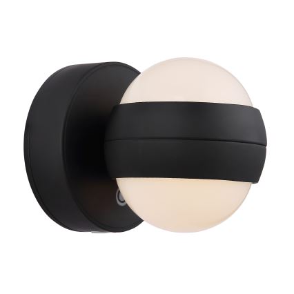 Globo - LED Regulação recarregável táctil iluminação de parede LED/1,4W/5V 1800 mAh preto