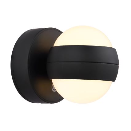 Globo - LED Regulação recarregável táctil iluminação de parede LED/1,4W/5V 1800 mAh preto