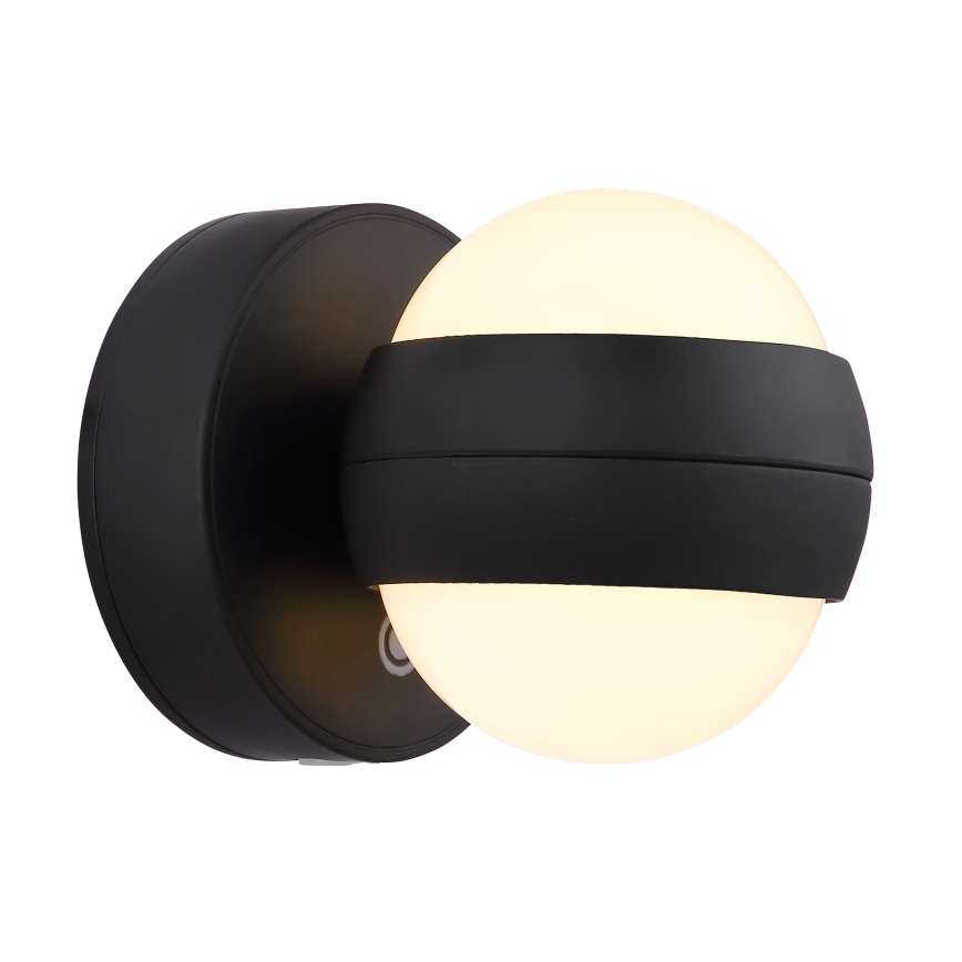 Globo - LED Regulação recarregável táctil iluminação de parede LED/1,4W/5V 1800 mAh preto